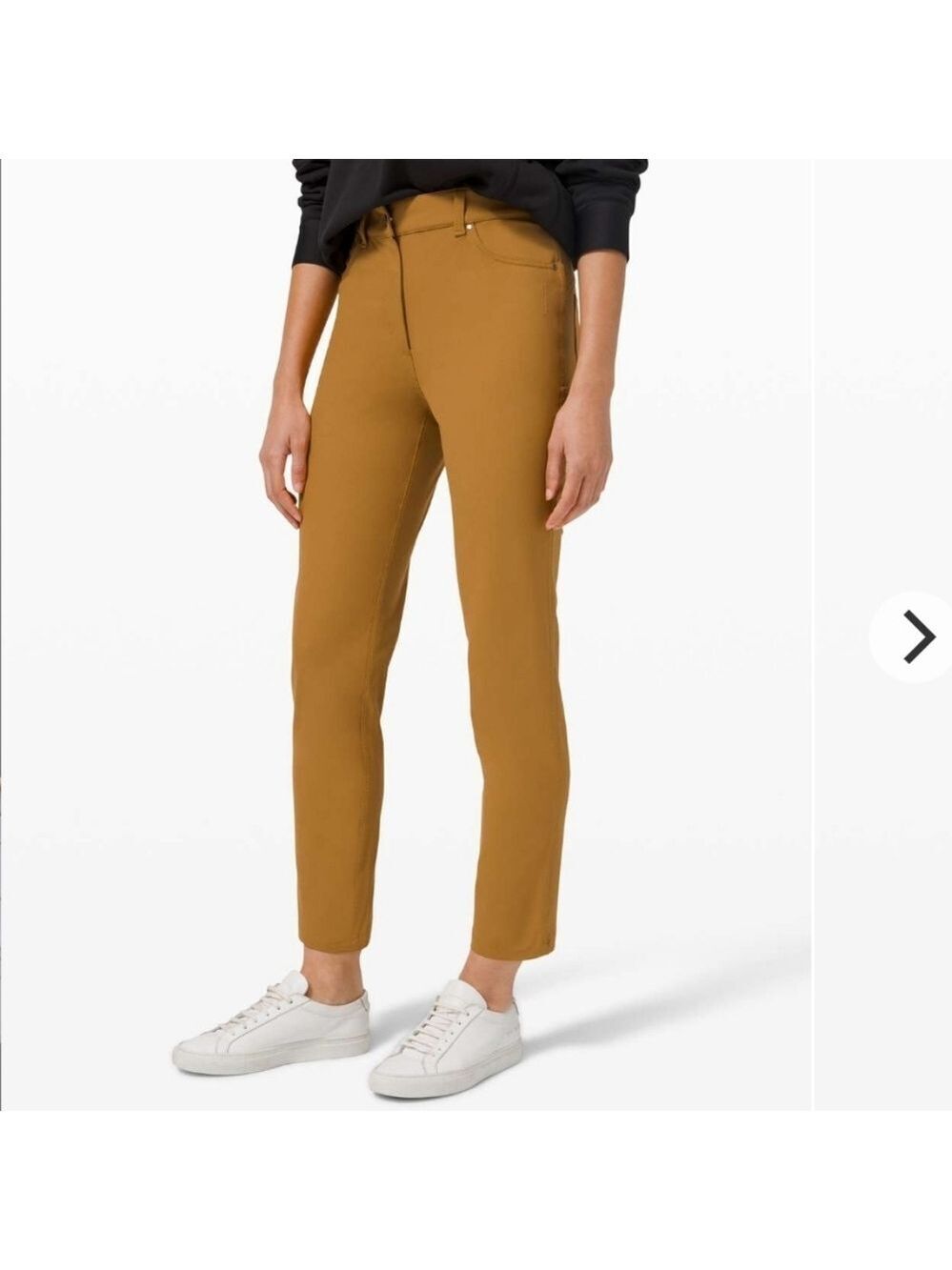Lululemon Womens City Sleek 5 Pocket 7/8 Pants Spiced Bronze Like Nes Sz 6